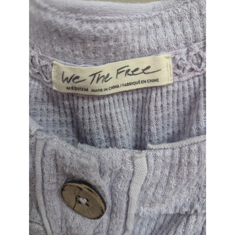 Pretty Light Purple Waffle Weave Top By We The Fr… - image 2